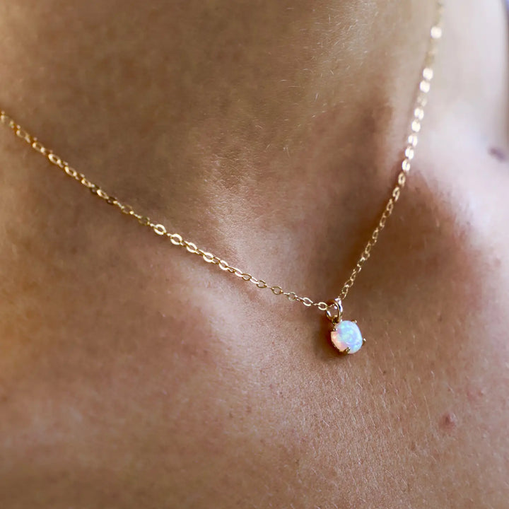 Opal Drop Necklace