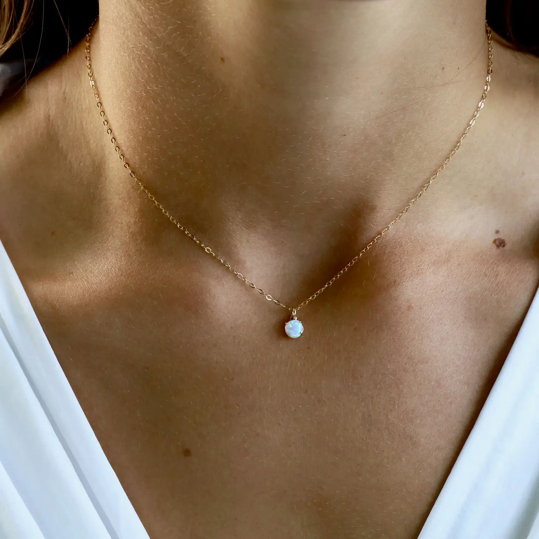 Opal Drop Necklace
