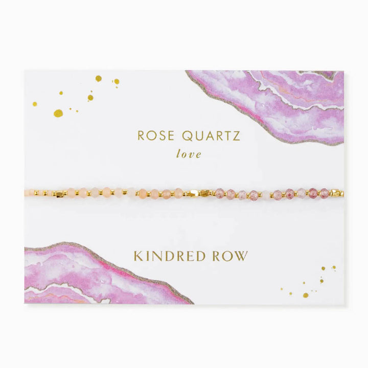 Rose Quartz Healing Gemstone Stacking Bracelet