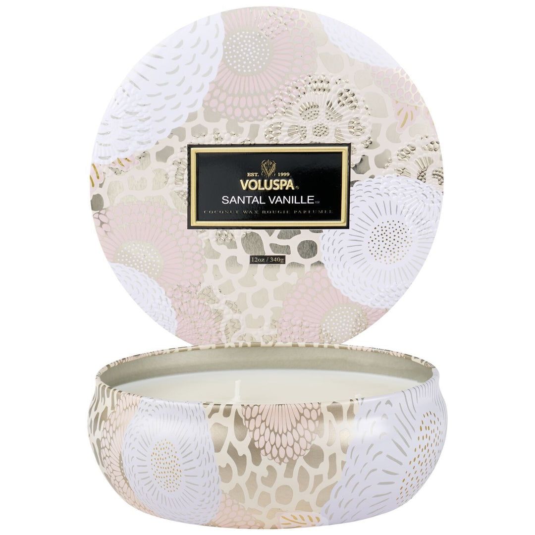 Santal Vanille Three Wick Tin