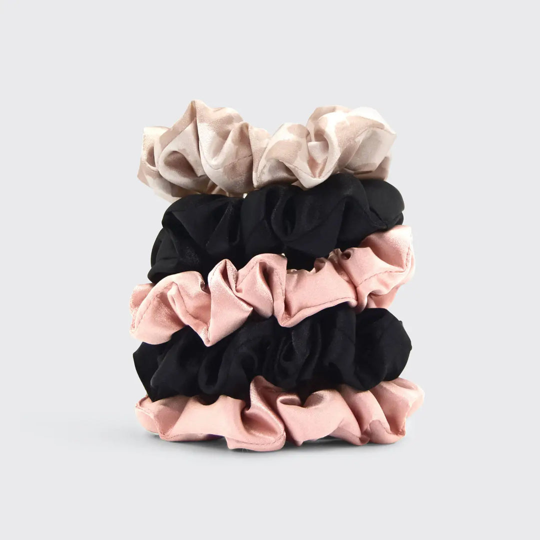 Satin Sleep Scrunchies 5pc - Assorted Colors