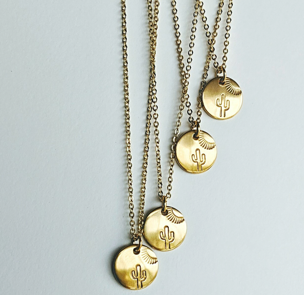 Sunbathing Saguaro Necklace