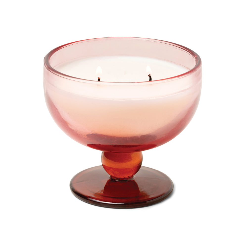 Saffron Rose Aura Tinted Goblet Candle