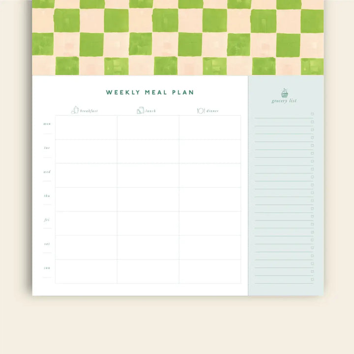 Tablecloth Check Meal Planner