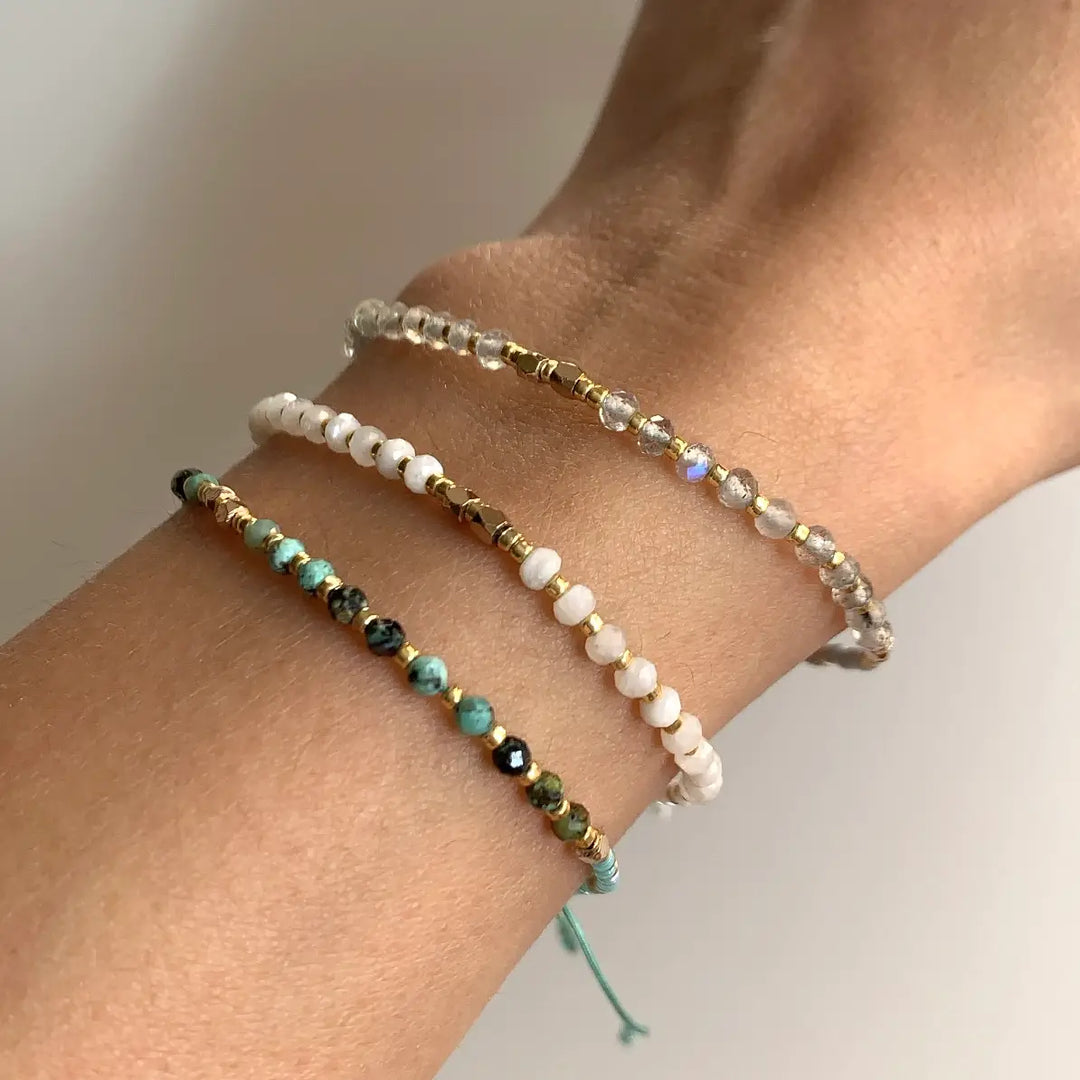 Turquoise Healing Gemstone Stacking Bracelet
