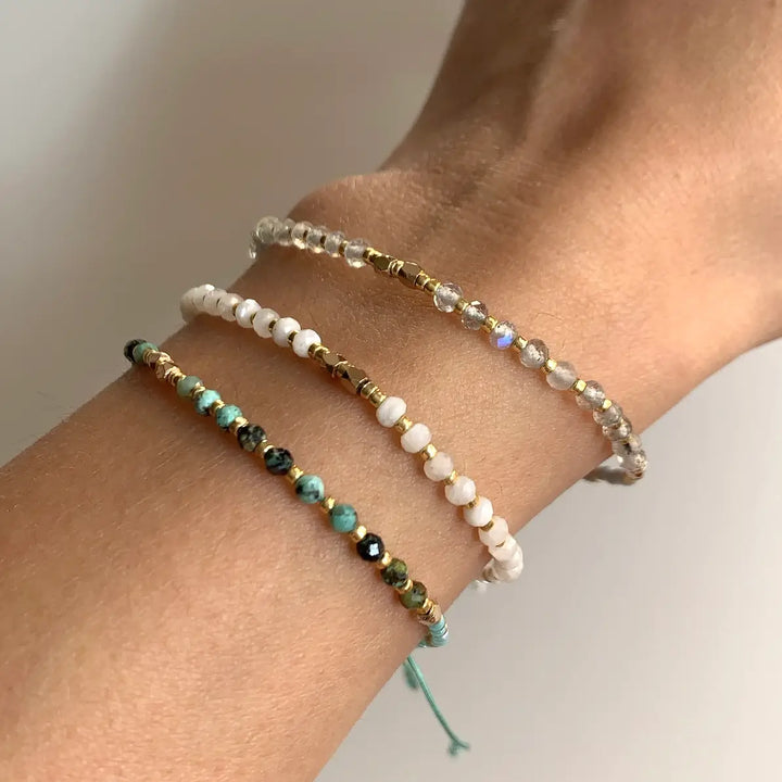 Turquoise Healing Gemstone Stacking Bracelet