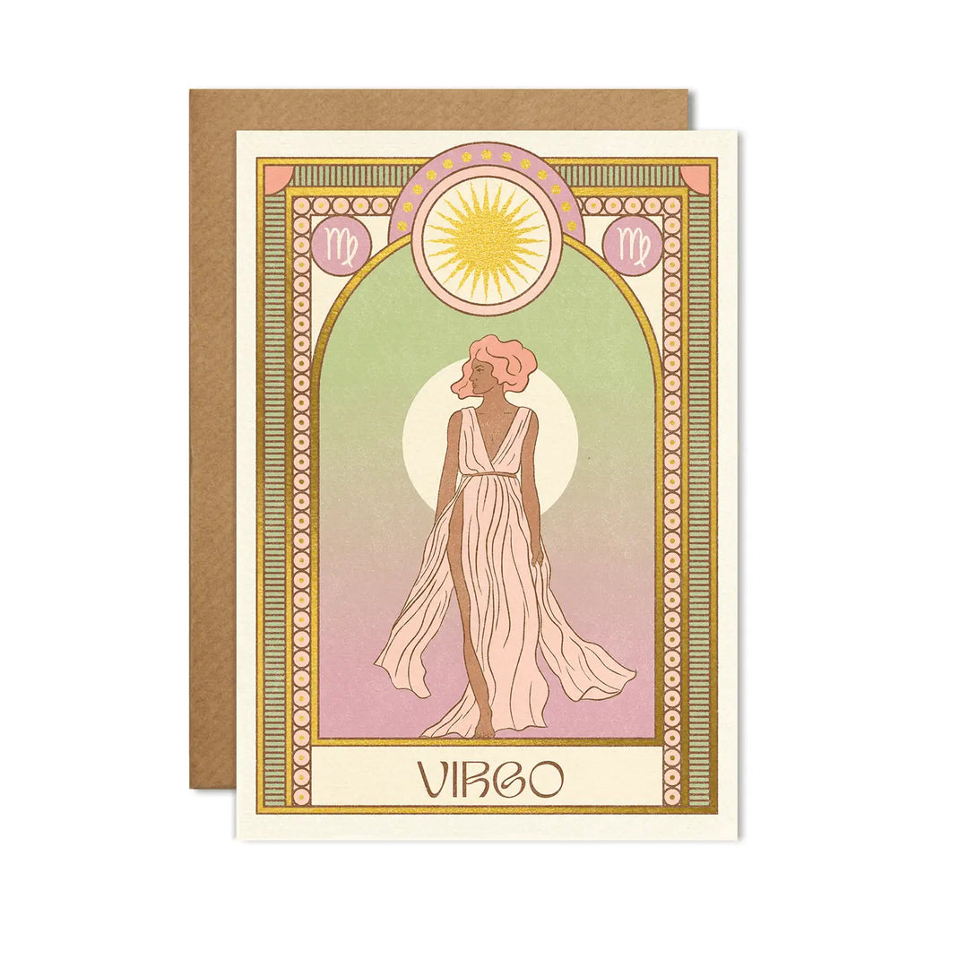 Virgo Zodiac Card