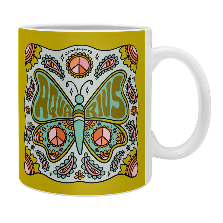 Zodiac Butterfly Coffee Mug