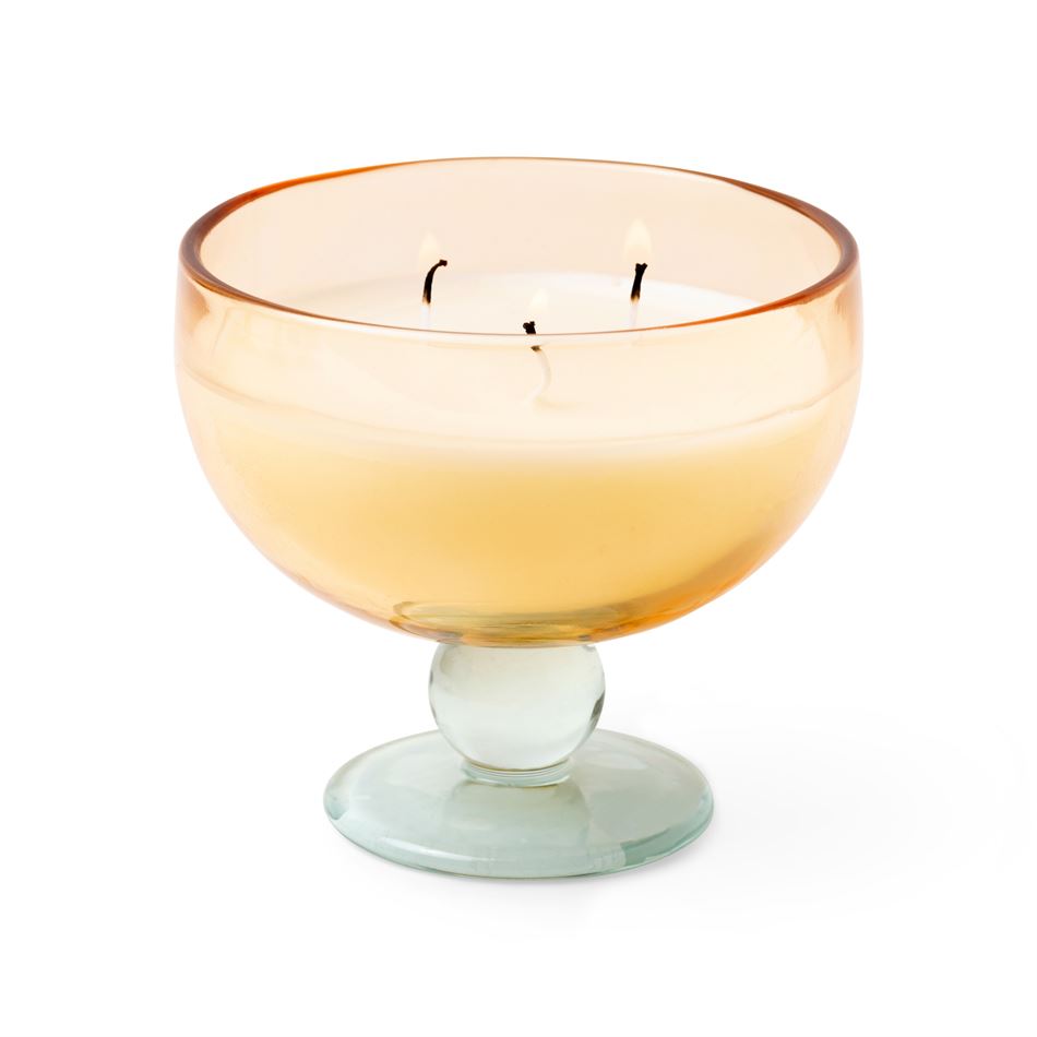 Aura Yellow + Blue Tinted Goblet - Wild Neroli Candle