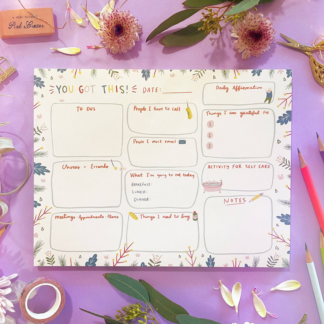 Balanced Day Planner Notepad