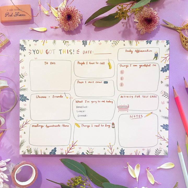 Balanced Day Planner Notepad