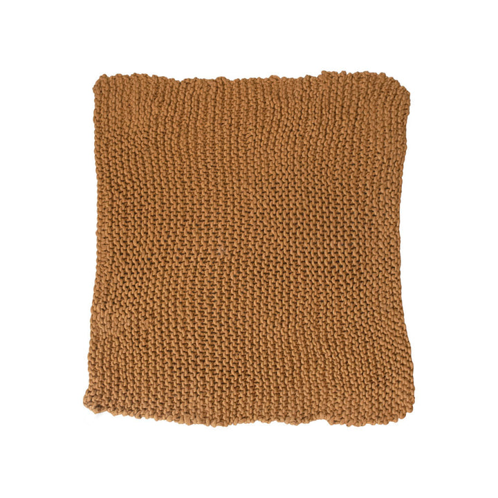 Crocheted Throw Blanket, Caramel