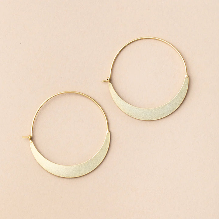 Crescent Hoops - Refined Earring Collection