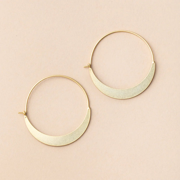 Crescent Hoops - Refined Earring Collection