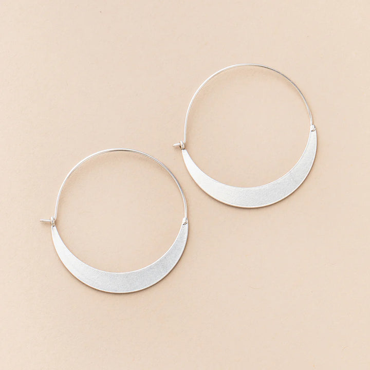 Crescent Hoops - Refined Earring Collection