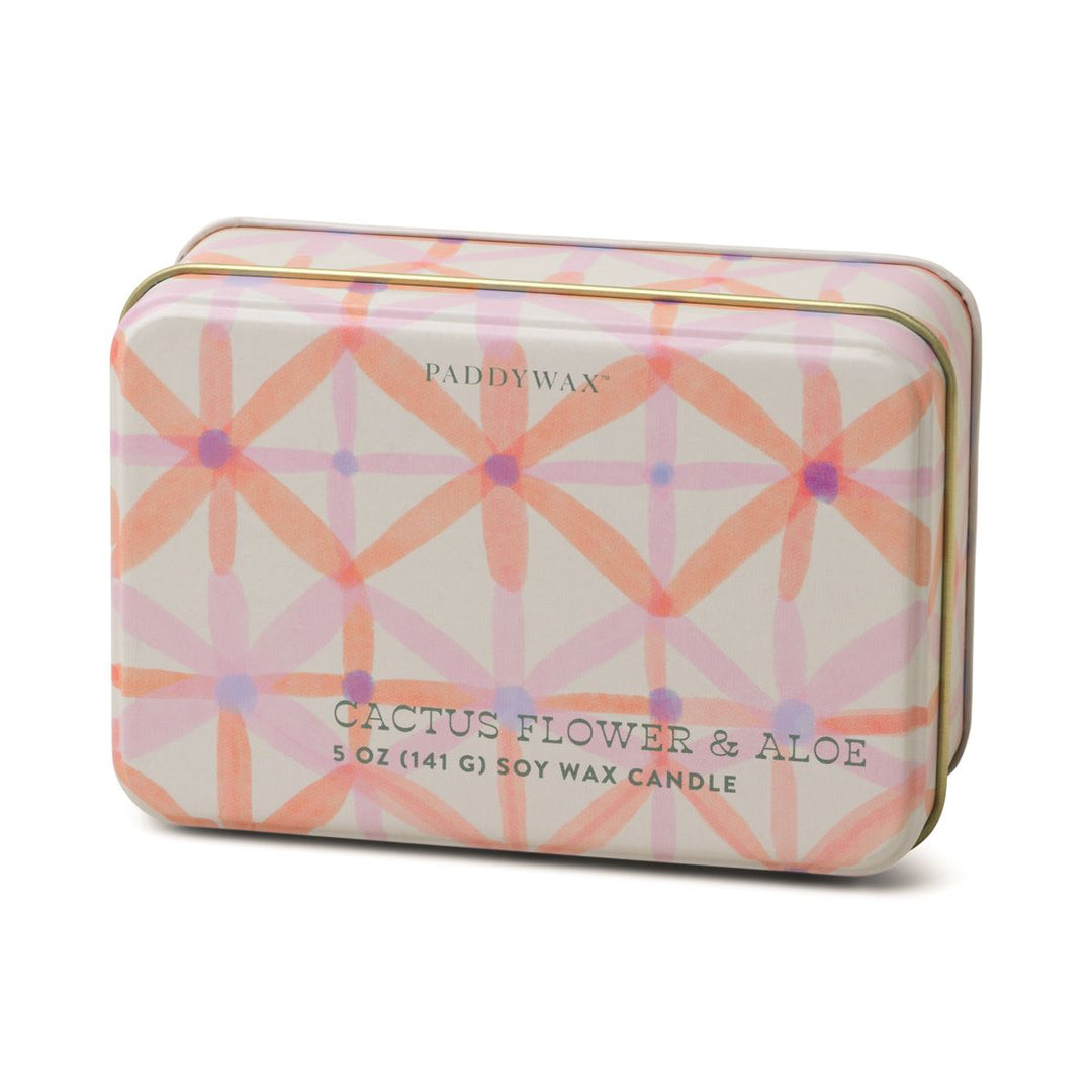 Cactus Flower and Aloe Tin