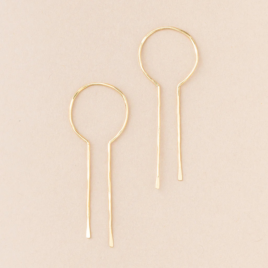 Equinox Keyhole Hoops - Refined Earring Collection