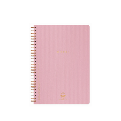 Lilac Twin Wire Textured Notebook