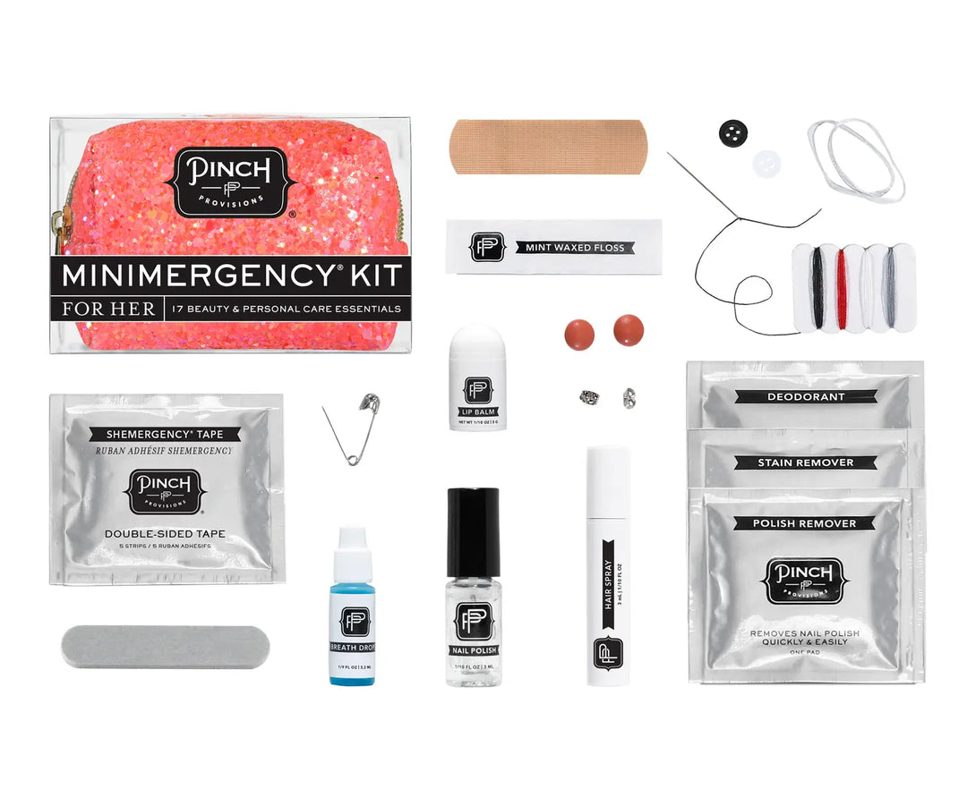 Coral Glitter Bomb Minimergency Kit