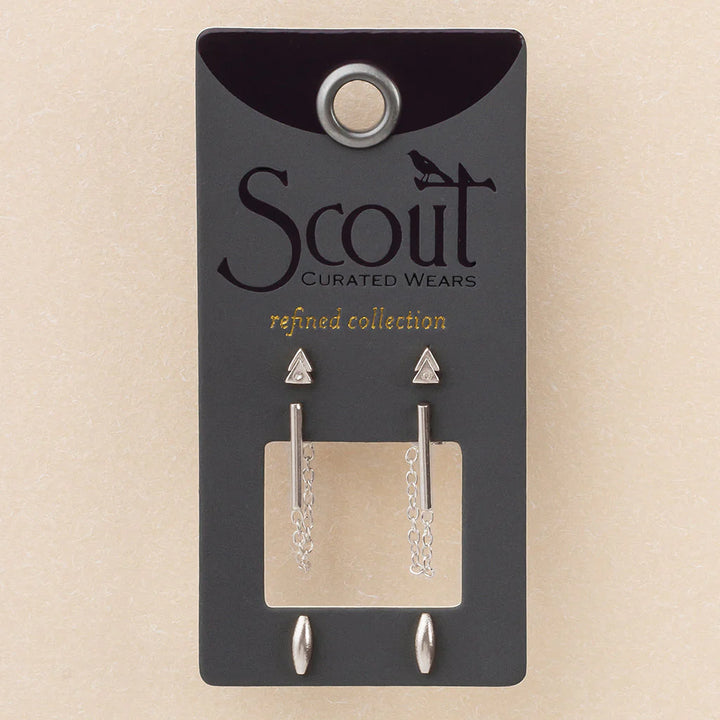 Mars Stud Trio - Refined Earring Collection