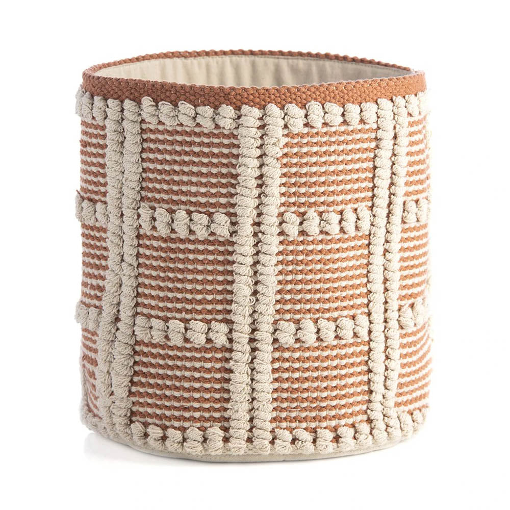 Haven Windowpane Basket, Cinnamon