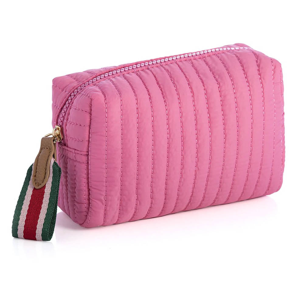 Small Boxy Cosmetic Pouch, Ezra - Pink