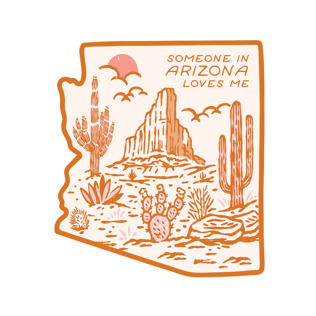 Someone in AZ Loves Me Sticker