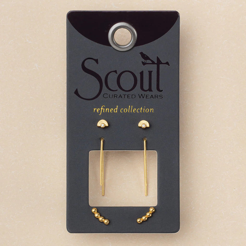 Venus Stud Trio - Refined Earring Collection