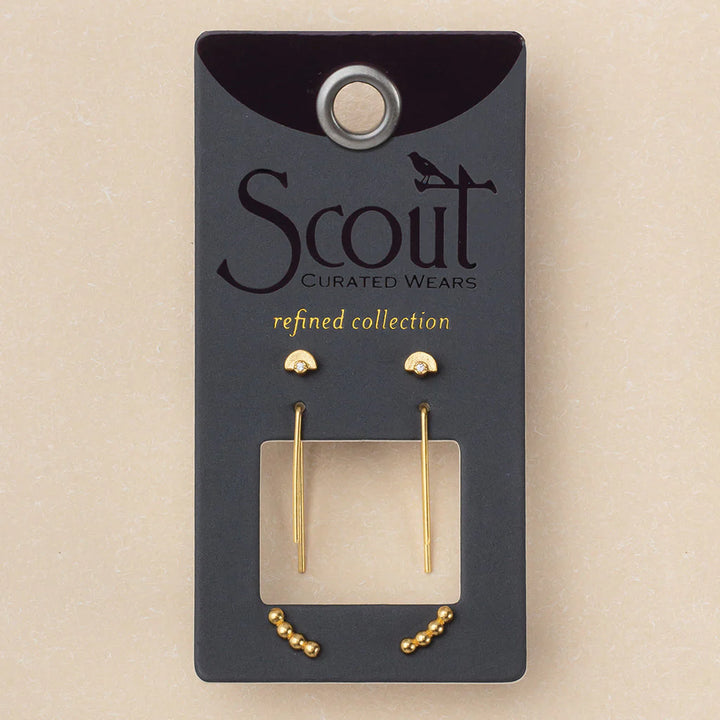 Venus Stud Trio - Refined Earring Collection