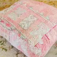 Vintage Moroccan Kilim Pouf