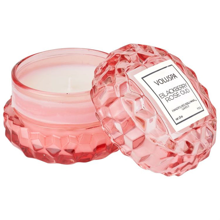 Blackberry Rose Macaron Candle