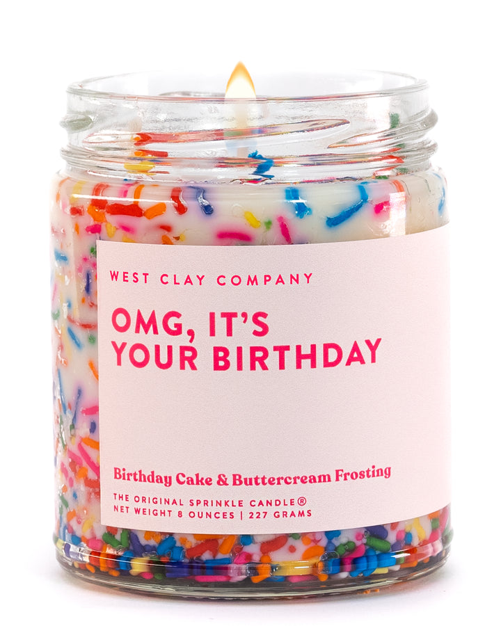 OMG, It’s Your Birthday! Cake Sprinkle Candle