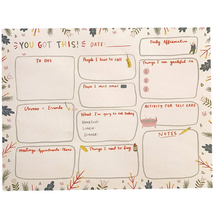 Balanced Day Planner Notepad